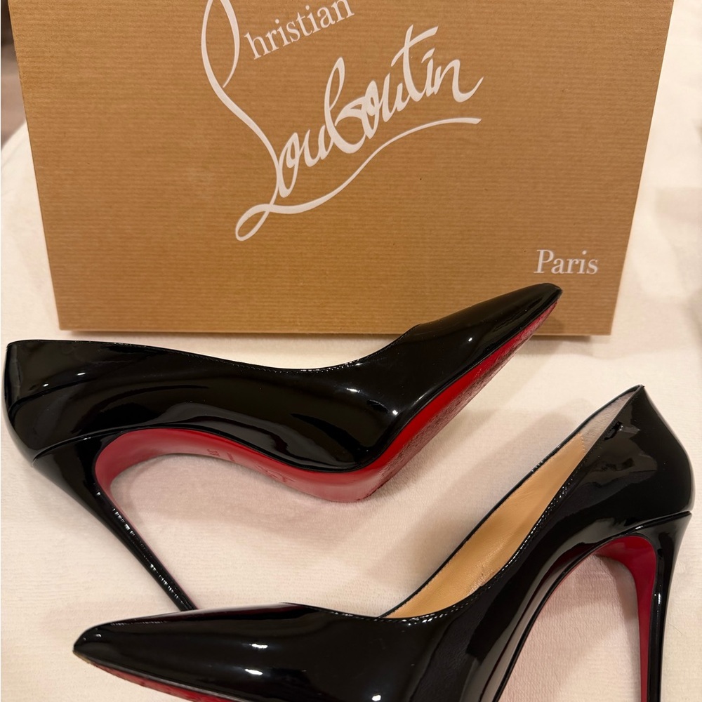 Christian Louboutin Black Patent Leather Heels